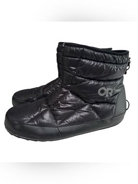 Outdoor Research Black Tundra Trax Insulated Camping Booties/Slippers- XL